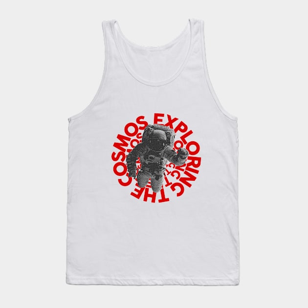 Exploring The Cosmos: Astronaut Streetwear Tank Top by clownandcrown